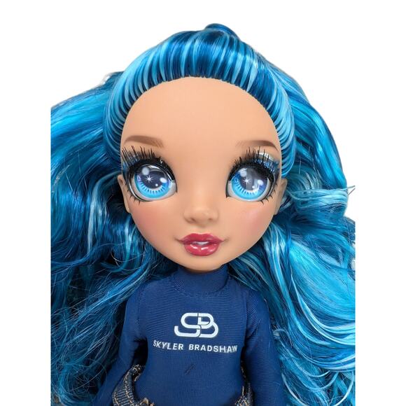 Pre-owned Rainbow High Skyler Bradshaw Doll with Top Denim Skirt Boots - Picture 2 of 4